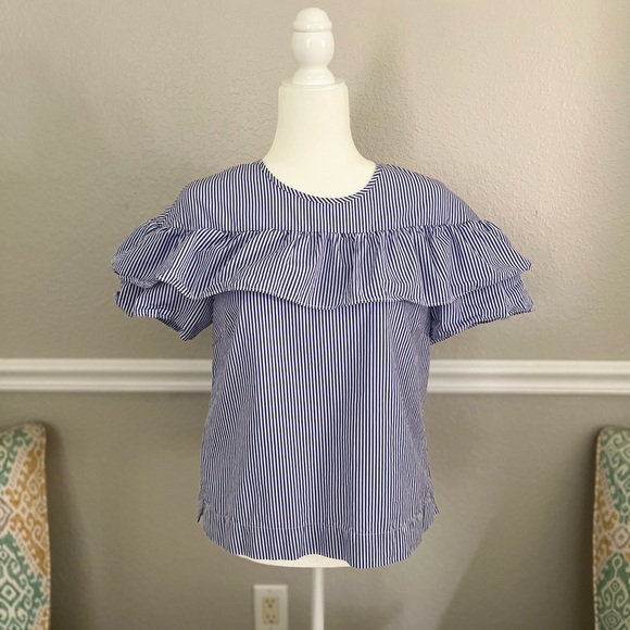 J.Crew Ruffled Shirt - Picture 2 of 6